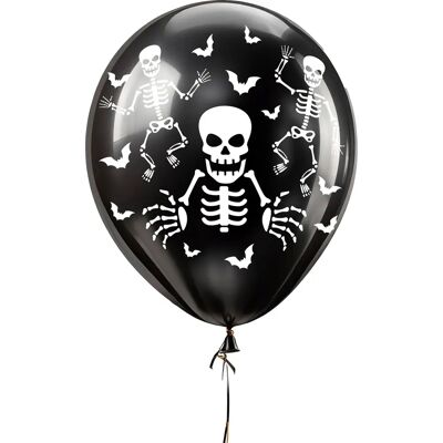 Guirca Ensemble de Ballons Squelette - 10 ballons en latex 30cm Guirca Ensemble de Ballons Squelette - 10 ballons en latex 30cm