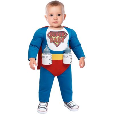 fiestasguirca Super Baby Costume pour Petits Bleu Carnaval & Fasching - Publicité fiestasguirca Super Baby Costume pour Petits Bleu Carnaval & Fasching - Publicité