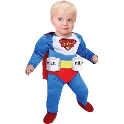 fiestasguirca Super Baby Disfraz - Azul 18-24 meses - Trajes fiestasguirca Super Baby Disfraz - Azul 18-24 meses - Trajes