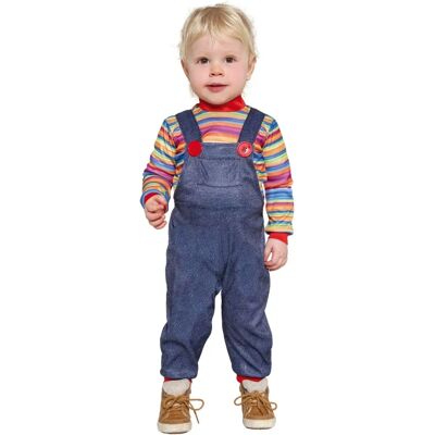 Costume bébé - Look Chucky, Combinaison & Chemise - 12-24 Mois Costume bébé - Look Chucky, Combinaison & Chemise - 12-24 Mois