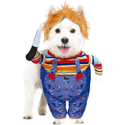 Déguisement pour chien avec design poupée - Taille M Déguisement pour chien avec design poupée - Taille M