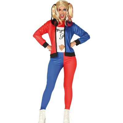 Déguisement Adolescent Harley Quinn Guirca - Rouge/Bleu, Taille Unique - Costume Déguisement Adolescent Harley Quinn Guirca - Rouge/Bleu, Taille Unique - Costume