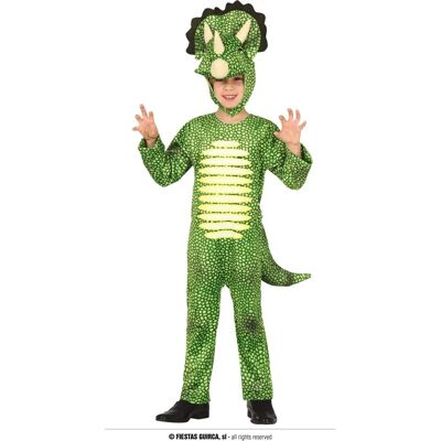 Costume da dinosauro Triceratops fiestasguirca per bambini - Unisex, Verde, Taglia S Costume da dinosauro Triceratops fiestasguirca per bambini - Unisex, Verde, Taglia S