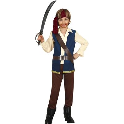 Costume da Pirata Guirca - Gilet Blu, Camicia e Pantaloni - Costumi per Bambini Costume da Pirata Guirca - Gilet Blu, Camicia e Pantaloni - Costumi per Bambini