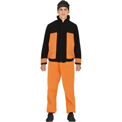 Disfraz de Ninja Guirca para adolescentes - Naranja y negro - Juegos y fiestas Disfraz de Ninja Guirca para adolescentes - Naranja y negro - Juegos y fiestas