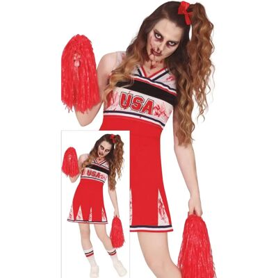 Fiestas Guirca - Déguisement Pom-Pom Girl Zombie Enfants Taille 14-16 Ans Fiestas Guirca - Déguisement Pom-Pom Girl Zombie Enfants Taille 14-16 Ans
