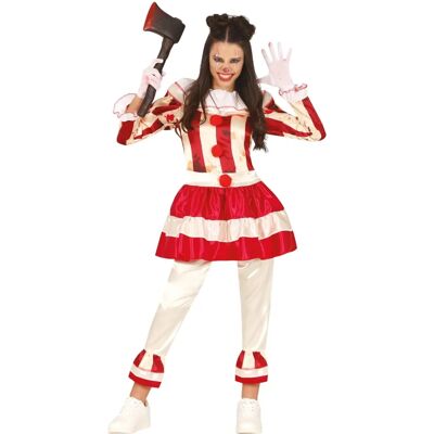 Fiestas Guirca - Costume de Clown Rayé pour Garçons 14-16 Ans Fiestas Guirca - Costume de Clown Rayé pour Garçons 14-16 Ans