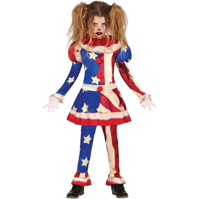 Guirca Costume Di Bambino Pagliaccio Patriota Sanguinante - Costume Guirca Costume Di Bambino Pagliaccio Patriota Sanguinante - Costume