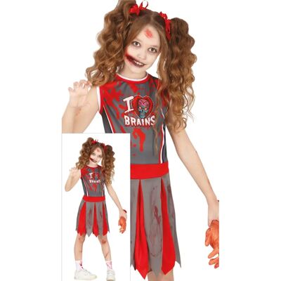 Guirca Déguisement enfant de pom-pom girl zombie Guirca Déguisement enfant de pom-pom girl zombie