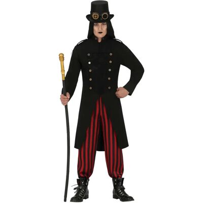 Lacey Wigs Adult Steampunk Costume - Black, Bronze, Red, S Lacey Wigs Adult Steampunk Costume - Black, Bronze, Red, S