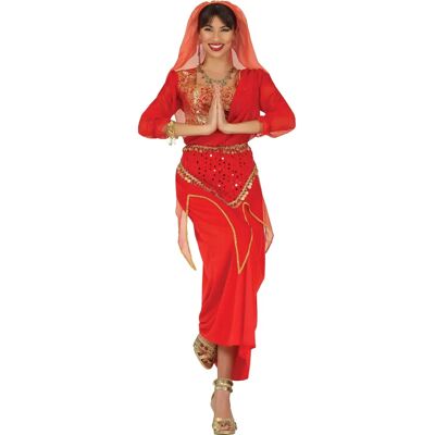 Guirca Red Indian Costume with Coins and Veil - Costumes Guirca Red Indian Costume with Coins and Veil - Costumes