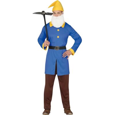 Blå dvärggnome kostym - Storlek L Blå dvärggnome kostym - Storlek L