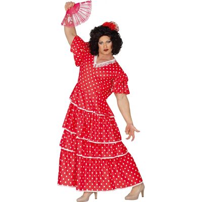 Guirca Rood Polkadot Flamenco Kostuum - Maat L Guirca Rood Polkadot Flamenco Kostuum - Maat L