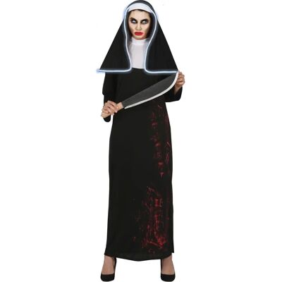 Costume de Nonne Guirca - Robe Religieuse Effrayante pour Adultes L - Halloween Costume de Nonne Guirca - Robe Religieuse Effrayante pour Adultes L - Halloween