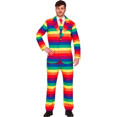 Fiestasguirca Rainbow Pride Partykostium - Tęcza, Marynarka, Spodnie, Krawat - Kostium na Imprezę Fiestasguirca Rainbow Pride Partykostium - Tęcza, Marynarka, Spodnie, Krawat - Kostium na Imprezę