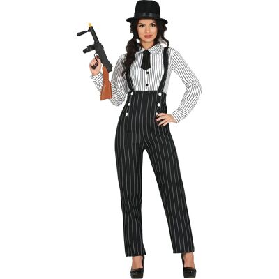 Déguisement de Gangster pour Femme Guirca - Chemise & Pantalon - Original et Amusant Déguisement de Gangster pour Femme Guirca - Chemise & Pantalon - Original et Amusant