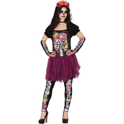 Costume mexicain pour la Dia de los Muertos - Taille M adulte Costume mexicain pour la Dia de los Muertos - Taille M adulte