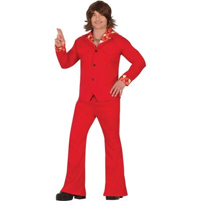 Fiestas Guirca - Costume Disco Rouge Adulte - L - Publicité Fiestas Guirca - Costume Disco Rouge Adulte - L - Publicité