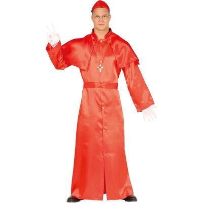 Déguisement de Cardinal Guirca - Taille L Rouge Déguisement de Cardinal Guirca - Taille L Rouge