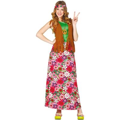 Hippy Happy Green/Brown M Hippie Costume - Hippie Costume Hippy Happy Green/Brown M Hippie Costume - Hippie Costume