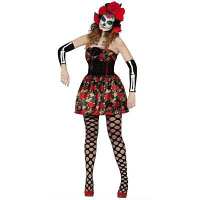 Fiestas Guirca - Kostym Donna Catrina Sexy Lady Mexikansk Död Fiestas Guirca - Kostym Donna Catrina Sexy Lady Mexikansk Död