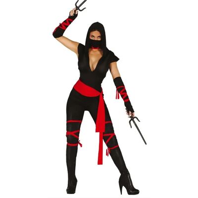 Fiestas Guirca - Ninja Nero - 42-44 - L - Kostyme Fiestas Guirca - Ninja Nero - 42-44 - L - Kostyme