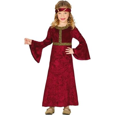 Costume de fille médiévale DISFRAZZES - robe et coiffe - velours - Publicité Costume de fille médiévale DISFRAZZES - robe et coiffe - velours - Publicité