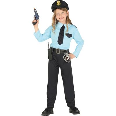 Costume de Policier Enfant Guirca - Bleu 7-9 Ans - Police - Publicité Costume de Policier Enfant Guirca - Bleu 7-9 Ans - Police - Publicité