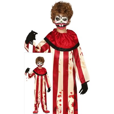 Guirca Child Clown Costume - Horror Striped Jumpsuit M Guirca Child Clown Costume - Horror Striped Jumpsuit M