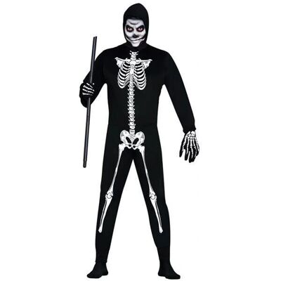 Fiestas Guirca - Skeleton Costume Adult XL 54-56 - Costume Fiestas Guirca - Skeleton Costume Adult XL 54-56 - Costume