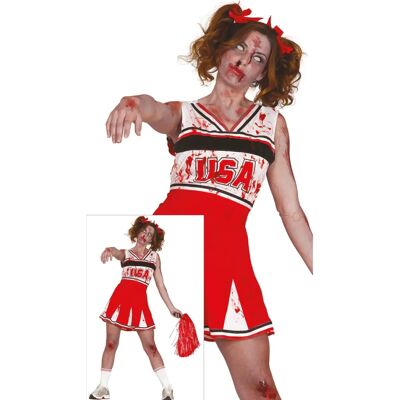 Fiestas Guirca - Déguisement de pom-pom girl zombie Taille XL 44-46 Fiestas Guirca - Déguisement de pom-pom girl zombie Taille XL 44-46