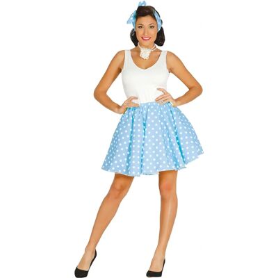 Guirca Himlenblå Pin-Up Kostym - Kjol & Slöja Guirca Himlenblå Pin-Up Kostym - Kjol & Slöja