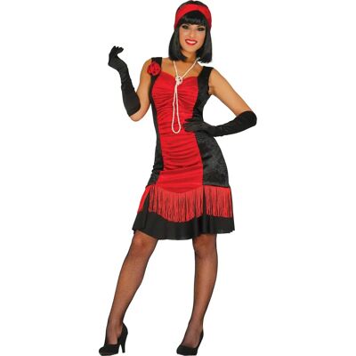 Costume Guirca pour Femmes - Charleston Rouge et Noir M - Costumes - Publicité Costume Guirca pour Femmes - Charleston Rouge et Noir M - Costumes - Publicité