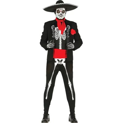 Déguisement de Squelette Adulte Guirca - Halloween Mexicain - Publicité Déguisement de Squelette Adulte Guirca - Halloween Mexicain - Publicité