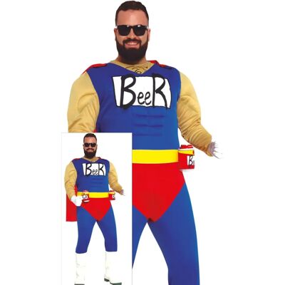 Guirca Hombre Cerveza Superhéroe Disfraz XL - Disfraces Guirca Hombre Cerveza Superhéroe Disfraz XL - Disfraces