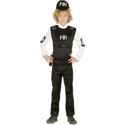 Déguisement FBI pour enfants avec accessoires - Costume de carnaval - Publicité Déguisement FBI pour enfants avec accessoires - Costume de carnaval - Publicité