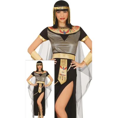 Guirca Zwart Egyptisch Kostuum met Riem voor Vrouwen - Kostuum Guirca Zwart Egyptisch Kostuum met Riem voor Vrouwen - Kostuum