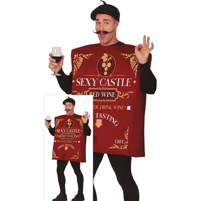 Disfraz Guirca L - Disfraz de vino tinto para adultos Disfraz Guirca L - Disfraz de vino tinto para adultos