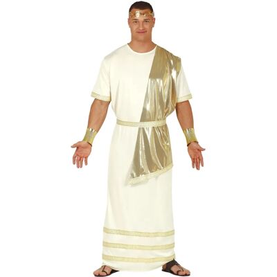 Guirca Roman Emperor Costume - Long Beige with Gold - Costumes Guirca Roman Emperor Costume - Long Beige with Gold - Costumes