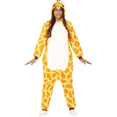 Guirca Giraffe Pyjama Kostuum - Volwassen, Geel Guirca Giraffe Pyjama Kostuum - Volwassen, Geel