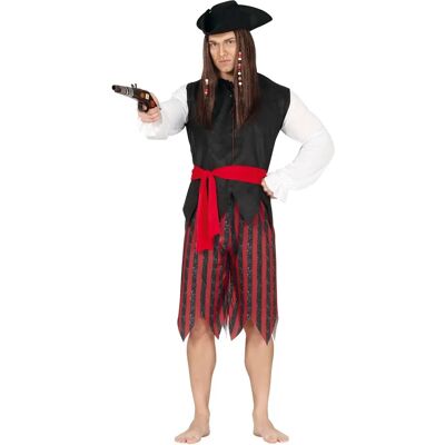 DISFRAZZES Gestreept piratenkostuum voor mannen - Kostuums DISFRAZZES Gestreept piratenkostuum voor mannen - Kostuums