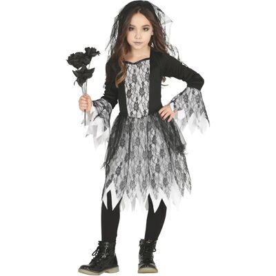 Lacey Wigs Costume de mariée zombie pour filles - 5-6 ans Lacey Wigs Costume de mariée zombie pour filles - 5-6 ans