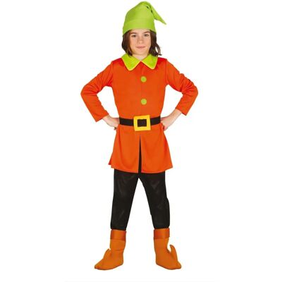 Costume enfant Guirca Nain Orange Vert 5-6 Ans Costume enfant Guirca Nain Orange Vert 5-6 Ans