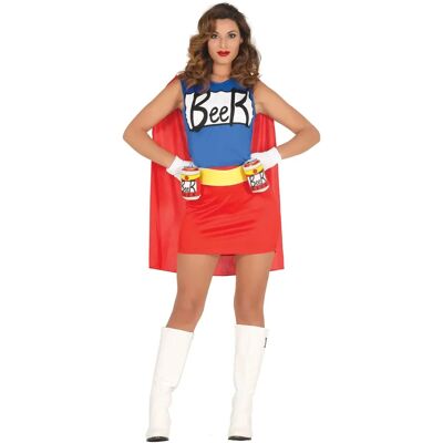 Guirca Beerwoman Szuperhős jelmez - L Piros-Kék - Jelmez Guirca Beerwoman Szuperhős jelmez - L Piros-Kék - Jelmez