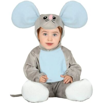 Costume Topo Neonati Guirca - Grigio, 6-12 Mesi Costume Topo Neonati Guirca - Grigio, 6-12 Mesi