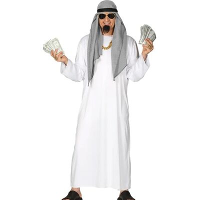Fiestas Guirca - Costume Jeque Arab Adulti - Costumed Arab Sheik XL Fiestas Guirca - Costume Jeque Arab Adulti - Costumed Arab Sheik XL