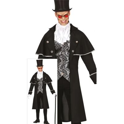 Guirca Vampirkostüm - Silber für Erwachsene 48-50 - Kostüm Guirca Vampirkostüm - Silber für Erwachsene 48-50 - Kostüm
