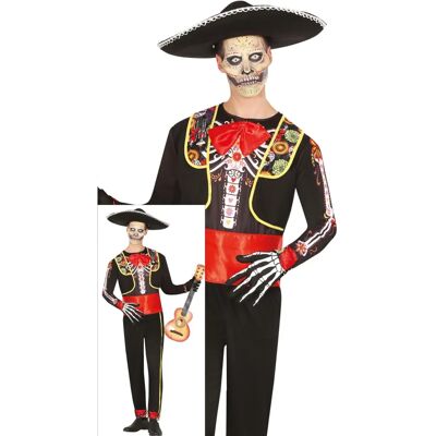 Guirca Skeletten Mariachi Kostuum - Maat 46-48 (S) - Kostuum Guirca Skeletten Mariachi Kostuum - Maat 46-48 (S) - Kostuum