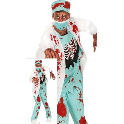 Fiestas Guirca - Déguisement de chirurgien zombie pour adulte Fiestas Guirca - Déguisement de chirurgien zombie pour adulte