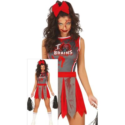 Costume da cheerleader zombie - Taglia M Costume da cheerleader zombie - Taglia M